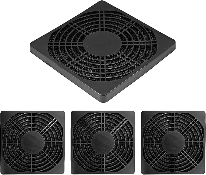 4Pcs 120mm Cooling Fan Filter, Plastic Dustproof Mesh Cover by Unknown