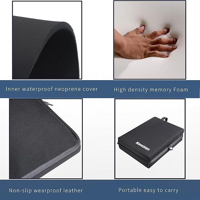 Bath Kneeler Pad for Women & Men - Baby Bath Kneeler, Garden Kneeling Pads, Yoga Knee Cushion (Gray)