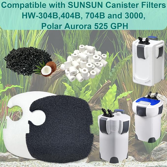 16-Set Aquarium Filter Replacement Media Compatible - Image 3