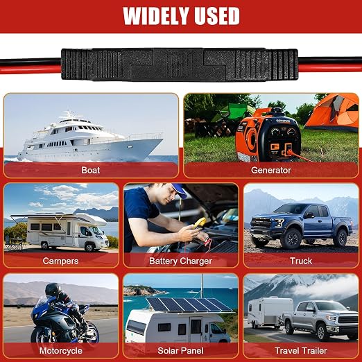 12Inch2Pcs 14Gauge 2Pin Polarized SAE Quick-Disconnect Wire Harness | 14Gauge - Image 7