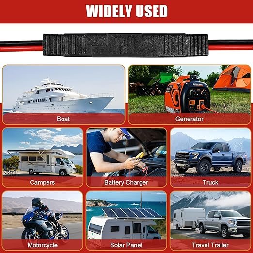 12Inch2Pcs 12Gauge 2Pin Polarized SAE Quick-Disconnect Wire Harness | 12Gauge - Image 7