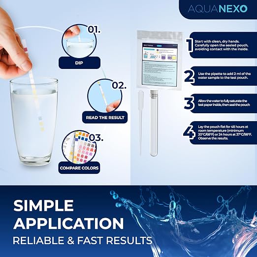 21 Parameters, 125 + 20 Drinking Water Test Strips + 2 x Coliform Bacteria Test - Image 3