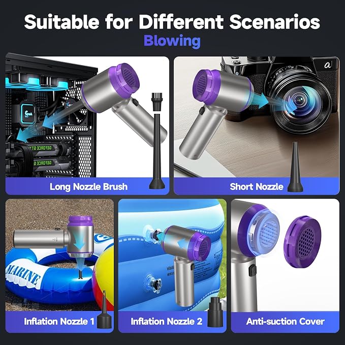 Car Vacuum Portable Cordless, 22000PA High Power handheld Vacuum Cleaner - Image 3