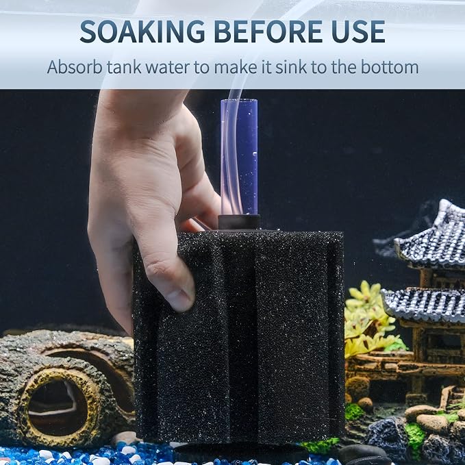 Pawfly Large Aquarium Bio Sponge Filter Quiet Betta Fry Shrimp and Small Fish - Image 7