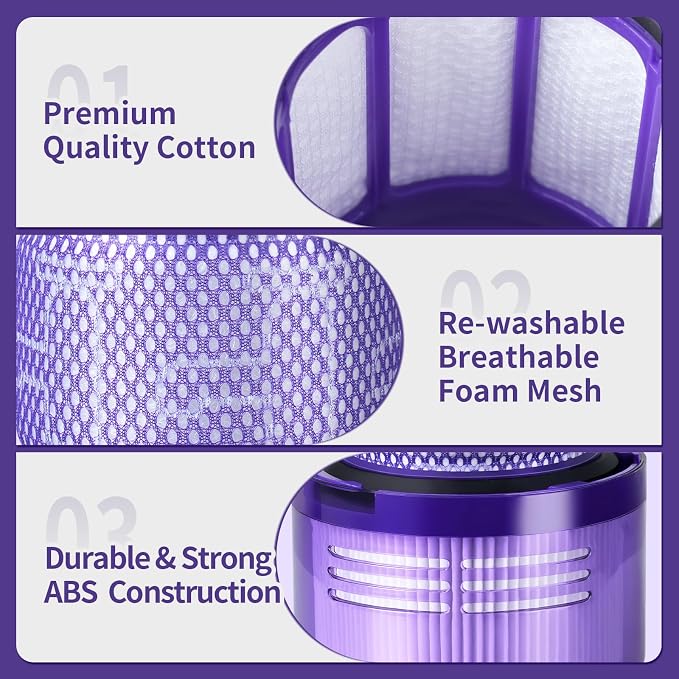 OTTWL 3 Packs Vacuum Filters Replacement Parts Compatible - Image 6