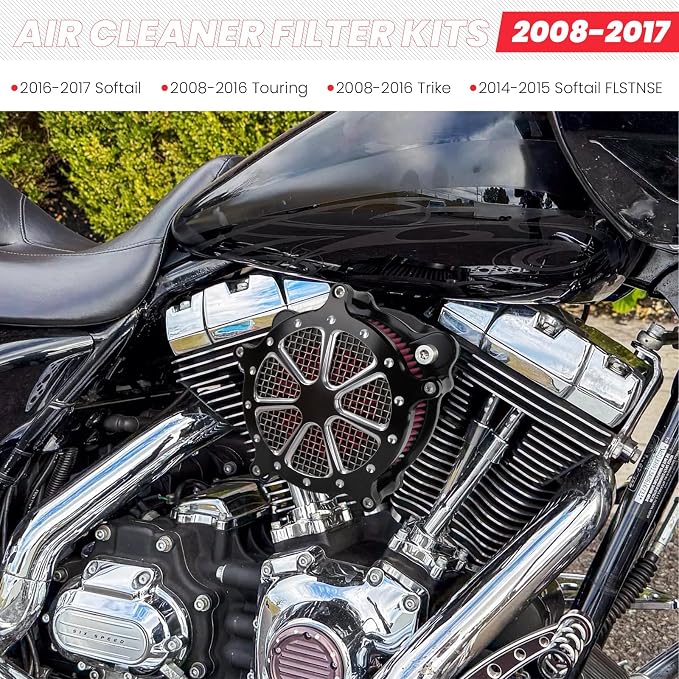 Twin Cam Air Filter Cleaner Intake Filter Compatibel - Image 5