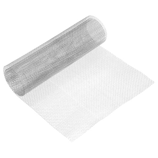 uxcell 8 Mesh 39" x 12" Woven Wire Mesh, 304 Stainless Steel Air Vent Filter by uxcell