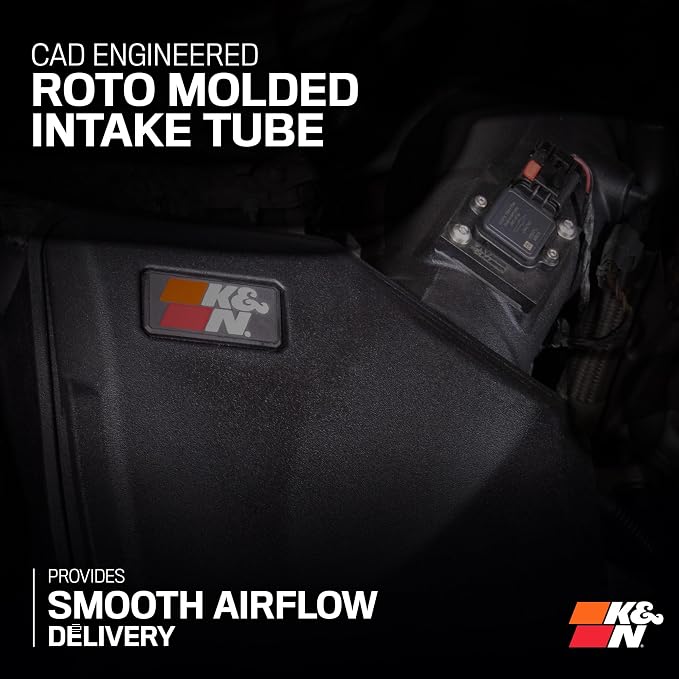 K&N Cold Air Intake System: High-Flow Air Filter, Increase Performance & - Image 5