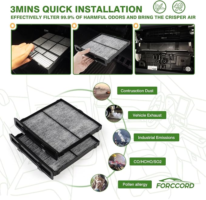 2-pack Cabin Air Filter Fit for 2019-2024 Forester, 2022-2023 2024 2025 2026 - Image 6