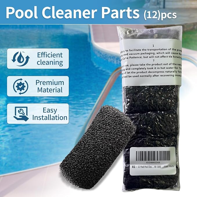 12 Packs Aquarium Fish Tank Filter Sponge, - Image 3
