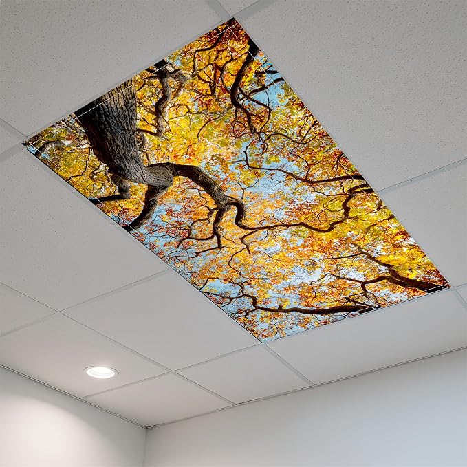 2 Pack Fluorescent Light Covers- 4 x 2 Feet Magnetic Ceiling Light Cover Room - Image 3