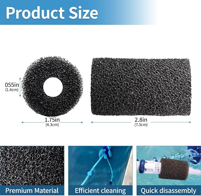 12 Packs Aquarium Fish Tank Filter Sponge, - Image 2