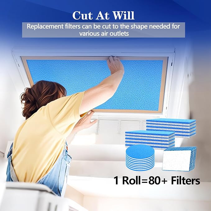 Air Vent Filters, MERV 8 Electrostatic Air Filter Roll, Rv Ac Vent, - Image 4