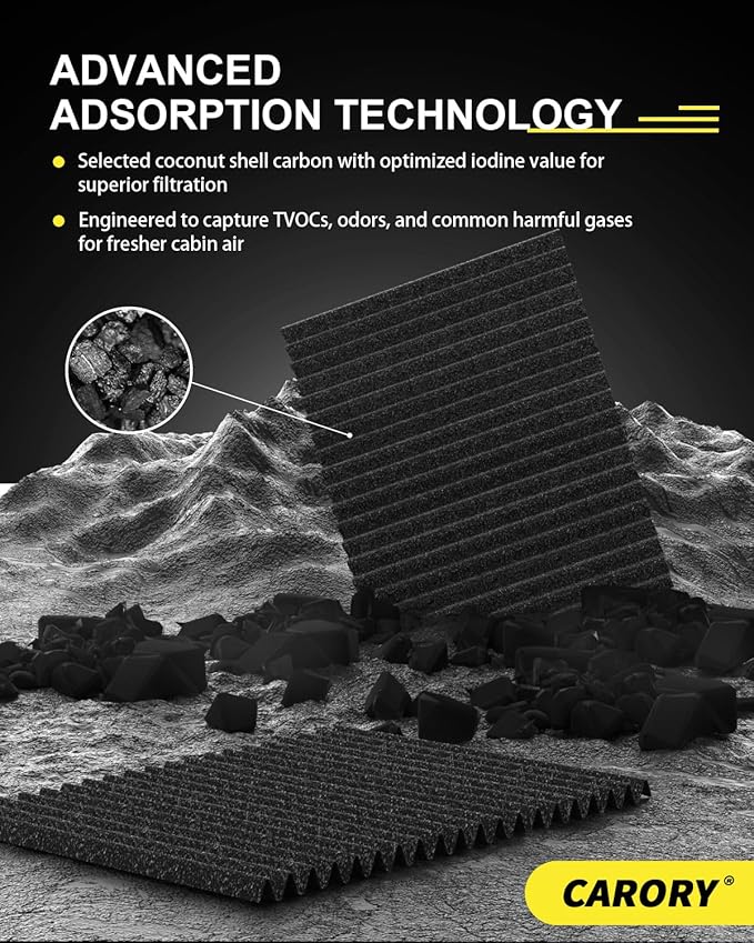 CARORY Cabin Air Filter w/Activated Carbon - Image 7