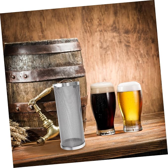 Stainless Steel Grain Brewing Filter Mesh Cylinder Portable Strainer - Image 4
