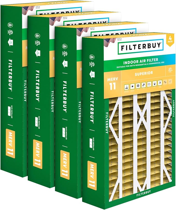Filterbuy 16x26x5 Air Filter MERV 11 Superior Pet & Allergy Defense, Pleated by Filterbuy