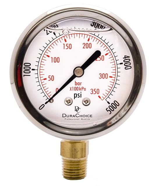 2-1/2" Oil Filled Pressure Gauge by DirectMaterial