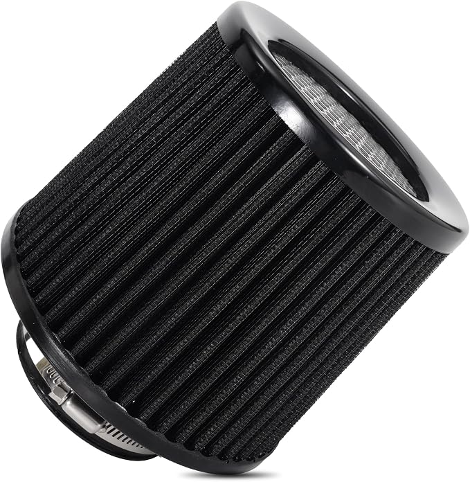 Cold Air Intake Filter High Performance Washable Filter Clamp-On Replacement by JIAYAN