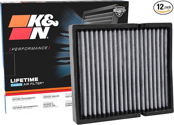 K&N LIFETIME Cabin Air Filter: Premium, Clean Air by KNEngineeringInc
