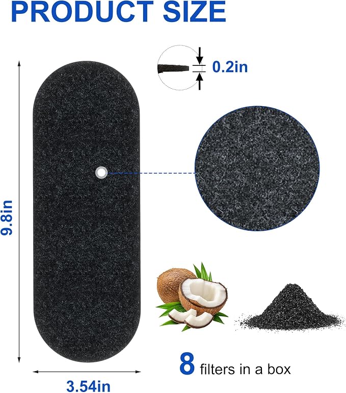 Universal Ceiling Fan Filters for Blades, Activated Carbon Fan Air Purifier Pads - Image 6