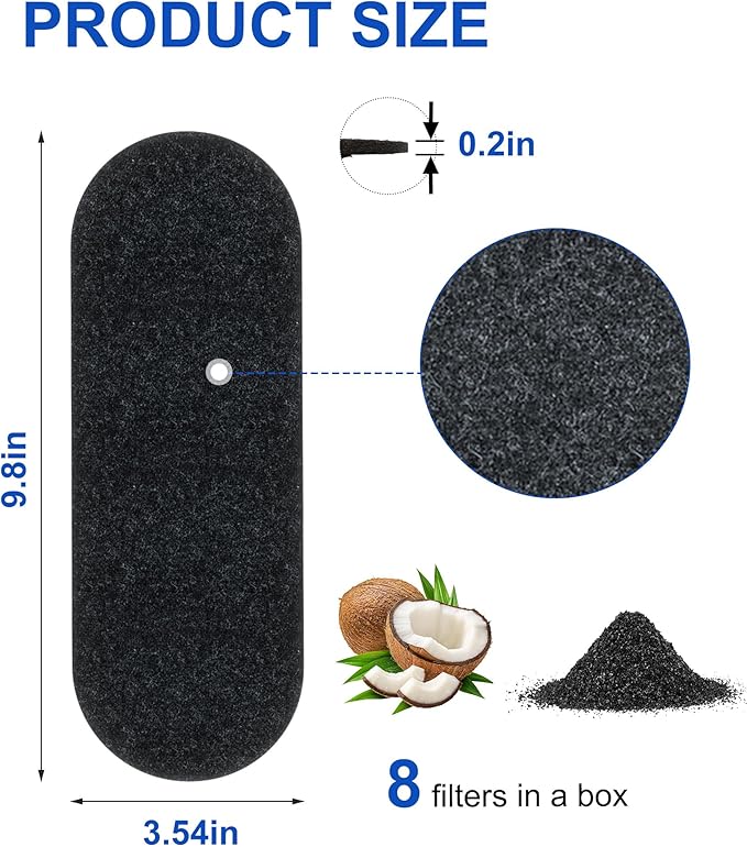 Universal Ceiling Fan Filters for Blades, Activated Carbon Fan Air Purifier Pads - Image 6