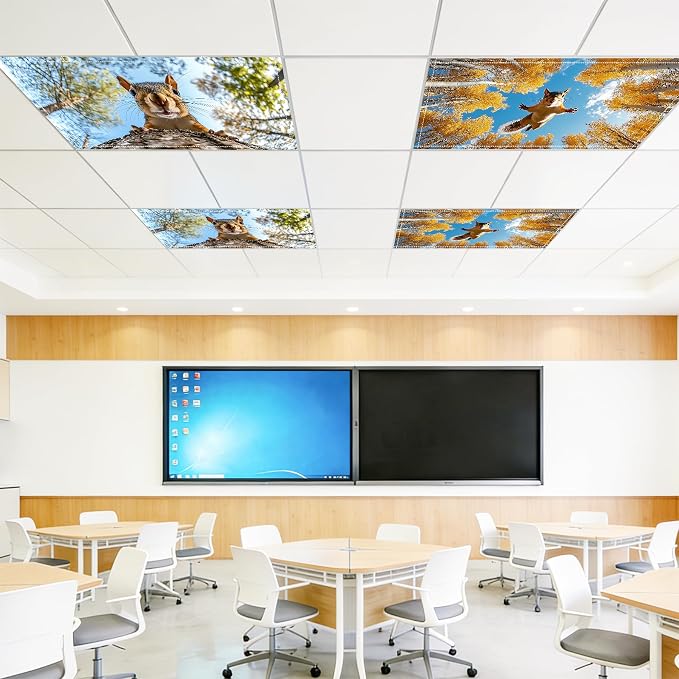 4 Pack 2x4 FT Magnetic Fluorescent Light Covers, Ceiling Light Filters - Image 8