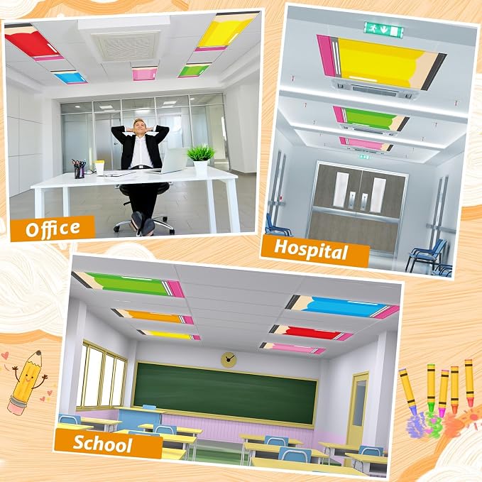 Wiooffen 6 Pcs Fluorescent Light Covers - Image 4