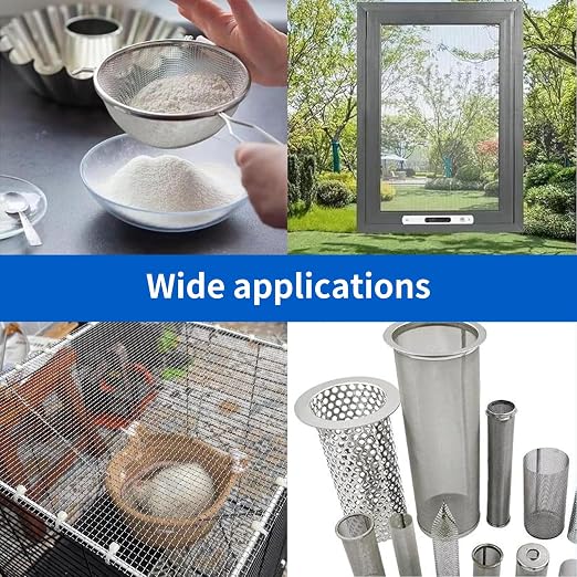 8 Pack 6×8 Inch Wire Mesh Screen, 20 Mesh Stainless Steel Mesh, Durable and - Image 6