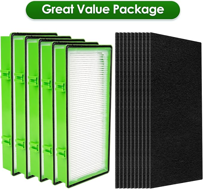 AER1 Filter 5 HEPA Filters + 10 Carbon Booster Filters Compatible - Image 2
