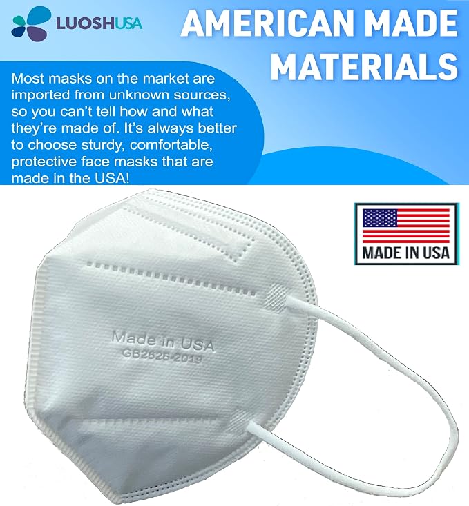 Luosh KN95 Face Masks Made in USA - Image 4