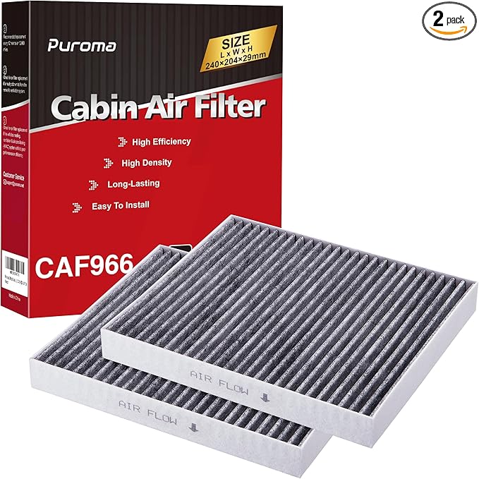Puroma Cabin Air Filter with Activated Carbon, Replacement by Puroma