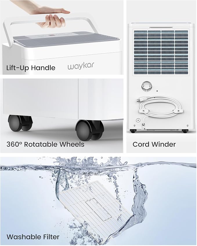 Waykar 5500 Sq.Ft Energy Star Dehumidifier - Image 8