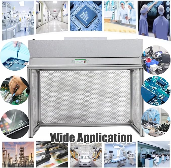 INTSUPERMAI Vertical Laminar Flow Hood Air Flow Clean Bench Workstation - Image 7