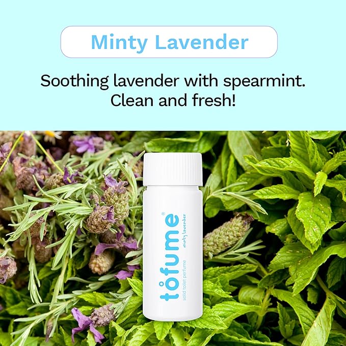 Effervescent Bathroom Air Freshener - Fresh Minty Lavender - Toilet Deodorizer, Bathroom Odor Eliminator, Toilet Freshener, Flushable Air Freshener Toilet Tablets, 1 Pack (30 Tablets)