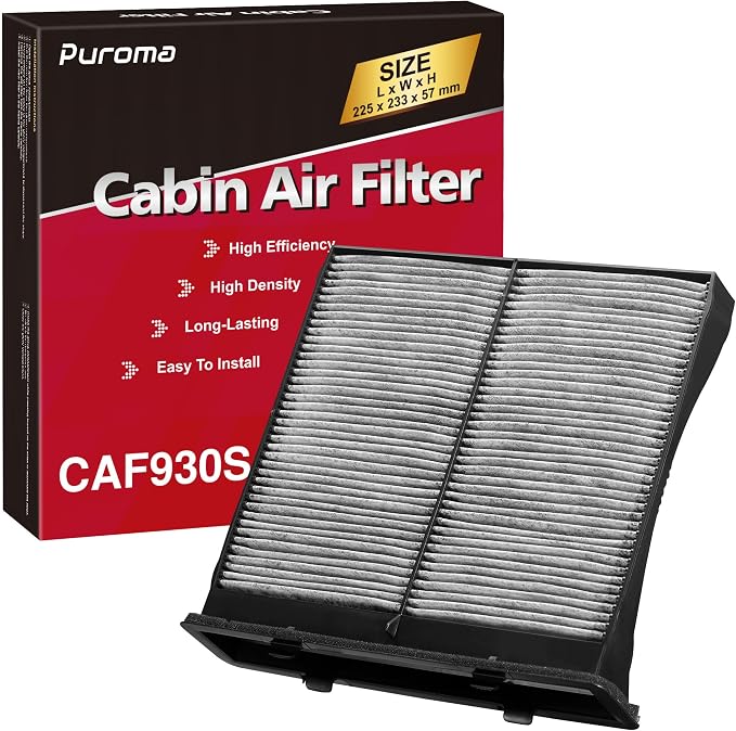 Puroma Cabin Air Filter with Activated Carbon, Replacement by Puroma