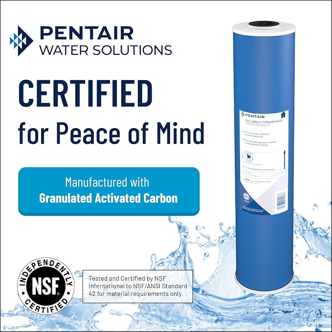 Pentair Pentek GAC-10 Carbon Water Filter, Under Sink Granular Activated Carbon - Image 3
