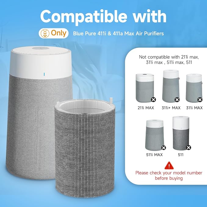 2 Packs Upgraded Mixed Carbon Replacement Filter Compatible - Image 2