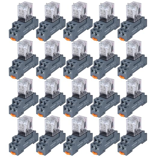 20PCS Electromagnetic Power Relay, 8-Pin 10A 110/120 AC Relay Coil by VAMRONE