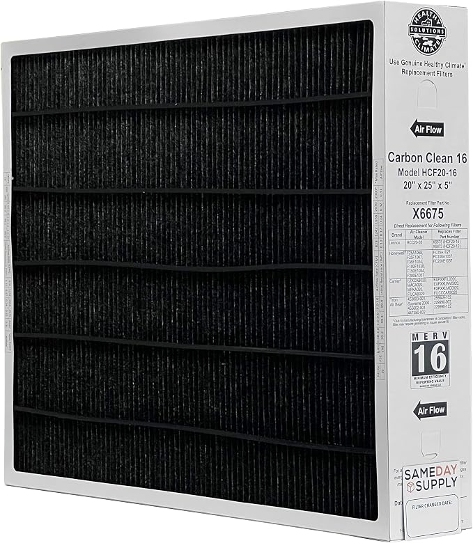 Lennox Healthy Climate Lennox X6675 20x25x5 Healthy Climate Carbon-Clean MERV by Unknown
