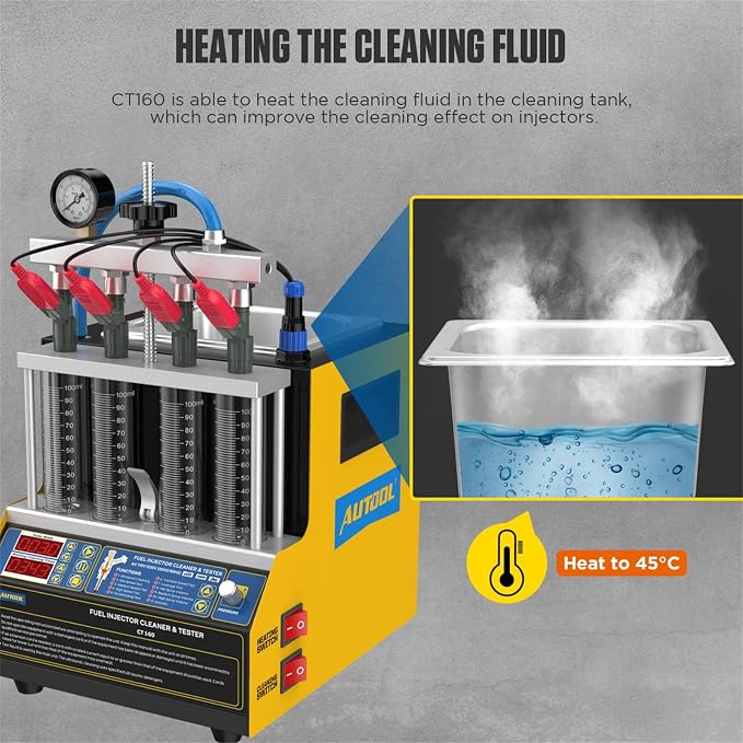 AUTOOL Automotive Motorcycle 4 Cylinder Ultrasonic Wave Injector Cleaner Petrol - Image 6