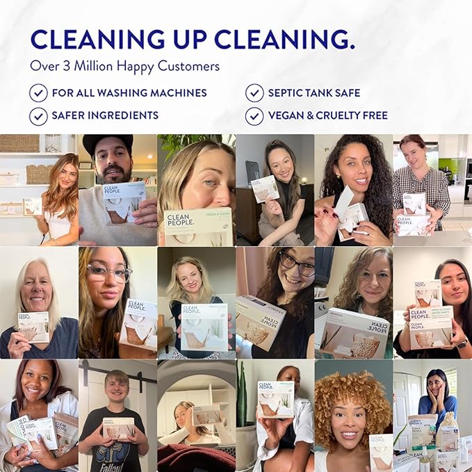 Clean People Dishwasher Pods - Cuts Grease & Rinses Sparkling Clean - Residue-Free - Phosphate Free Dishwashing Pods - Fragrance Free, 120 Pack