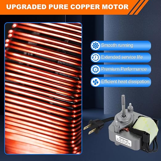 Upgraded Bathroom Exhaust Fan Motor and Blade Kit, 80 CFM High Airflow Quiet - Image 5