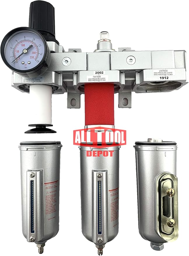 3/4" NPT HEAVY DUTY Industrial Grade Filter Regulator Coalescing Desiccant - Image 6
