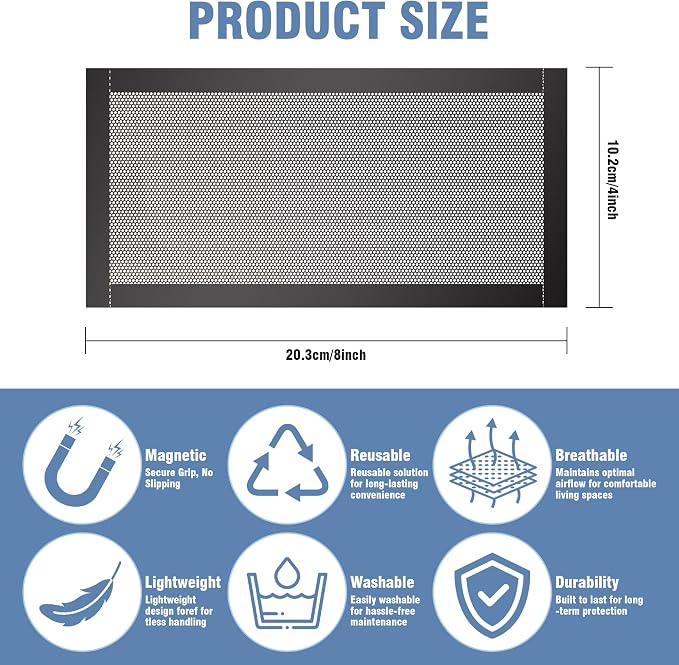 6 Pack Strong Magnetic Floor Vent Cover - Image 2