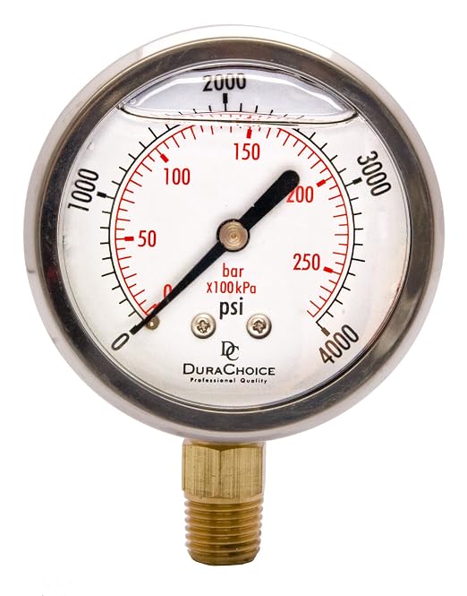 2-1/2" Oil Filled Pressure Gauge by DirectMaterial