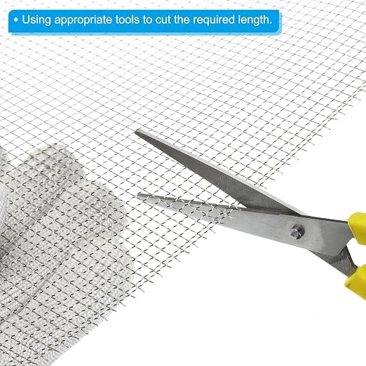 PATIKIL 40" L x 16" W Woven Wire Mesh, 6 Mesh 304 Stainless Steel Air Vent - Image 4