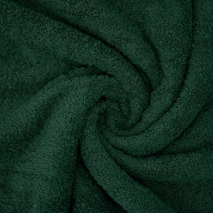 DAN RIVER Pack of 1 Bath Sheet 40x80 Inches, Oversized Bath Towels Extra Large, Organic Cotton Towels for Bathroom - Hunter Green