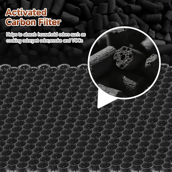 2 Packs 8L HEPA Carbon Replacement Filters Set Compatible - Image 5