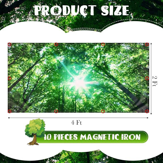 Yahenda 8 Packs Magnetic Fluorescent Light Covers 4 x 2 Feet Ceiling Panel - Image 2