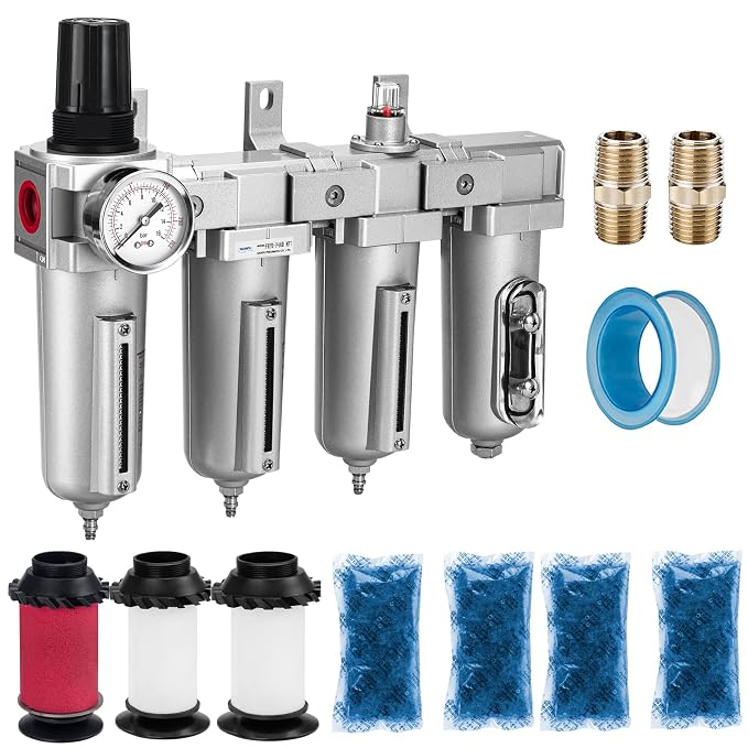 NANPU 1/2" NPT Industrial Grade 4 Stage Air Drying System by NANPU